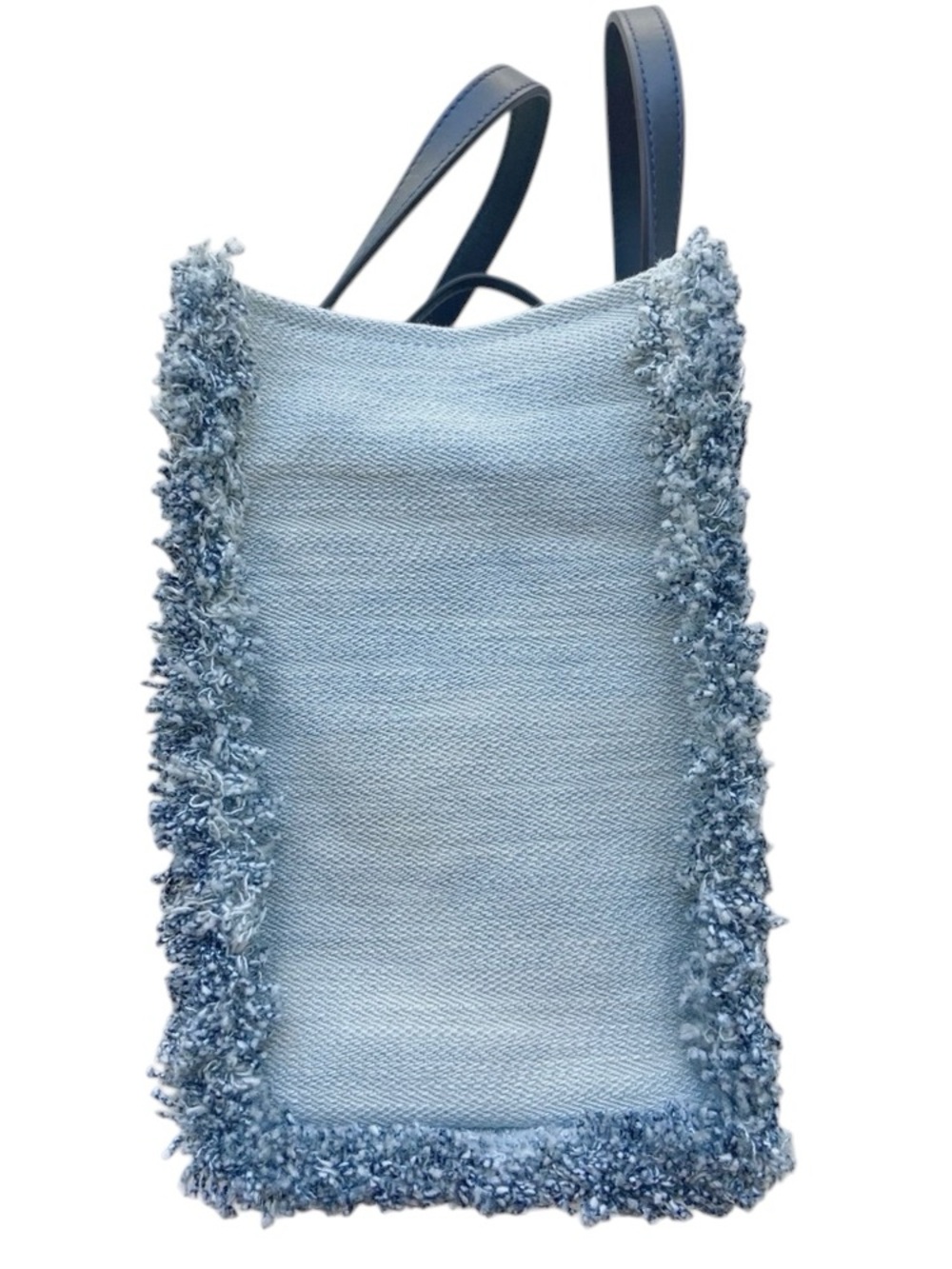 kate spade light blue tote with dark blue handles - Picture 6 of 11